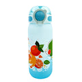 High-style student water bottle, perfect for summer outdoor use. features a portable flip-top lid, a touch of luxury, a large capacity, and a fashionable, shatter-resistant plastic design