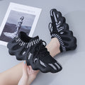 2025 new versatile trendy student casual sports running shoes soft flat anti-slip flyknit breathable mesh women's shoes