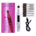 Mini nail drill set - portable electric nail file & polisher kit