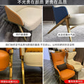 Light luxury single sofa chair genuine leather living room scandinavian modern casual designer high back tiger normcore casual chair