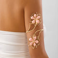 Fashion armband fashioncut out dripping oil flower bracelet asymmetrical leaf entangled stylish open hand jewelry for women wholesale