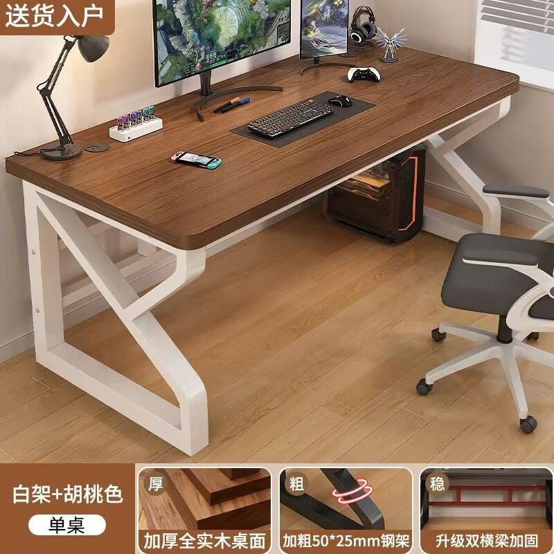 Solid wood desktop computer desk, gaming desk, student study desk, home bedroom desk, small apartment office desk