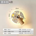 Used wabi-sabi style bedroom bedside wall lamp with switch, terrazzo b&b stairway corridor ambient rotating decorative light