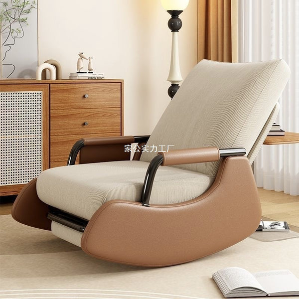 Wind leisure chair rocking chair recliner balcony lazy sofa chair single courtyard living room bedroom nap chair wholesale