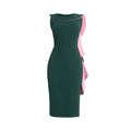African clothing women's plus size round neck daily ol commute pencil skirt  banquet dress