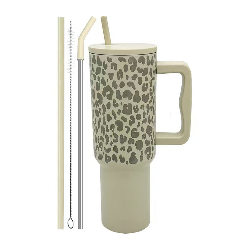 New 40oz fourth generation handle ice tumbler, 304 stainless steel vacuum insulated mug, portable outdoor car cup