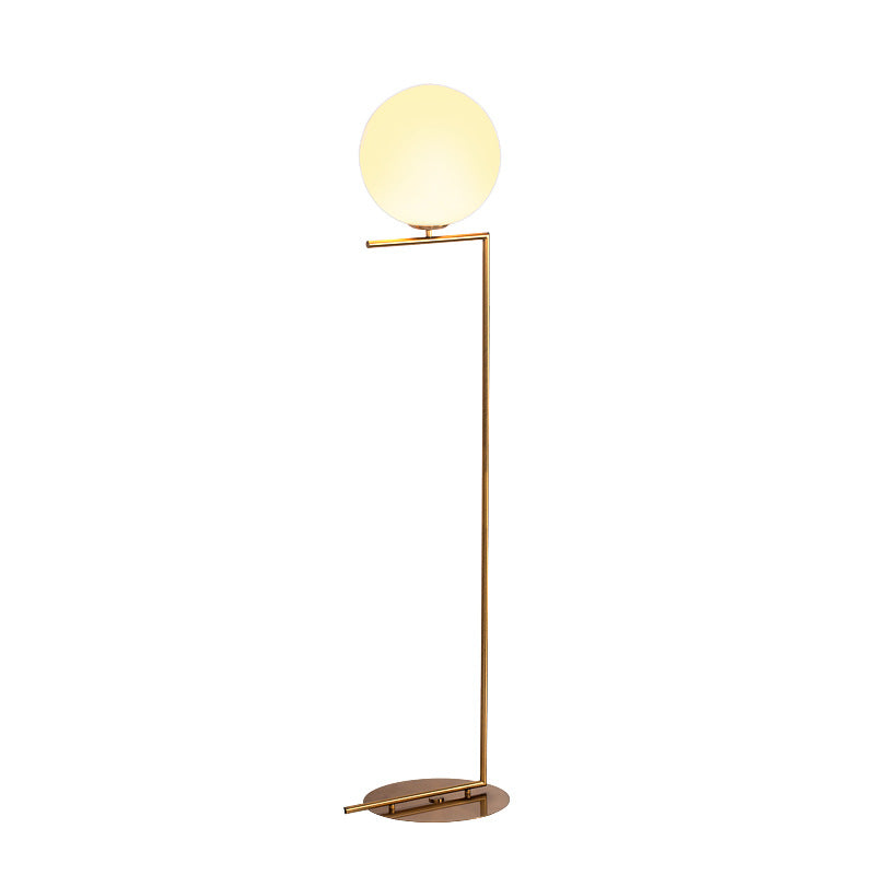 Postmodern floor lamp - bedroom, living room, study - creative & unique gold finish - nordic minimalist style - freestanding