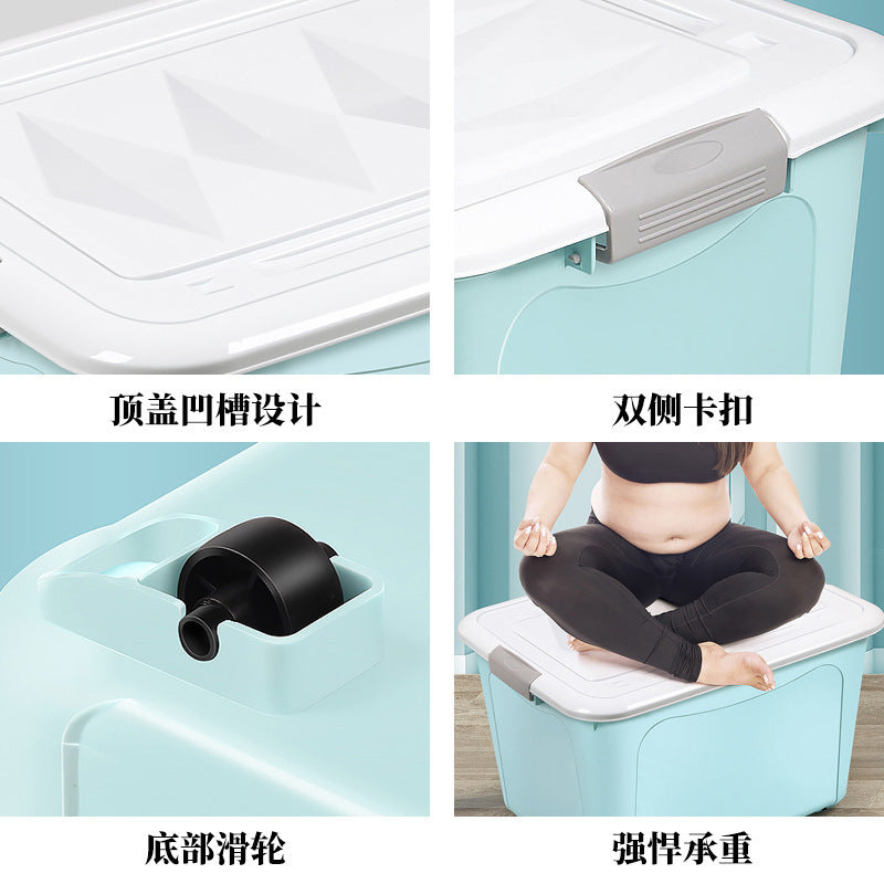 Household thickened storage box extra large toy storage clothes household large capacity finishing artifact box basket wholesale