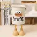 High-value, cartoon-themed pen holder - stylish, large capacity, cute, minimalist, retro storage bucket for students, desks, and offices