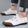 Special big salenew arrivalmen leather sandals summer breathable leather shoes middle-aged and elderly soft bottom dad hole shoes cut out