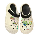 New arrival crocs women's summer outwear 2024new arrivalpopular super popular thick sole stepping on shit feeling beach baotou slippers beach
