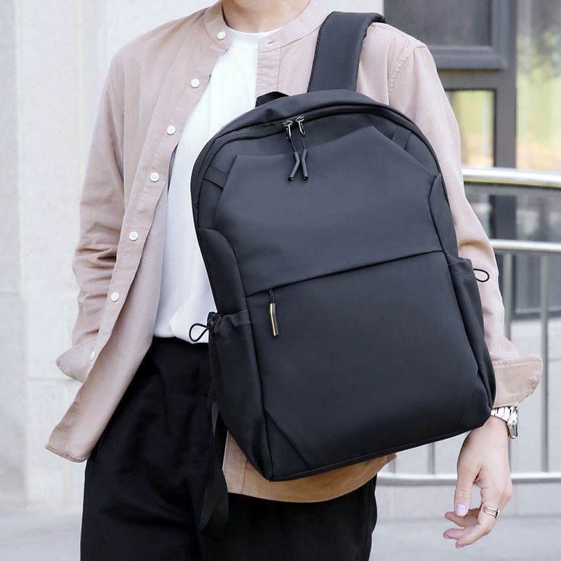 New l Korean version student backpack nylon fabric backpack computer bag Korean version Japanese and Korean male and female couples splicing bag