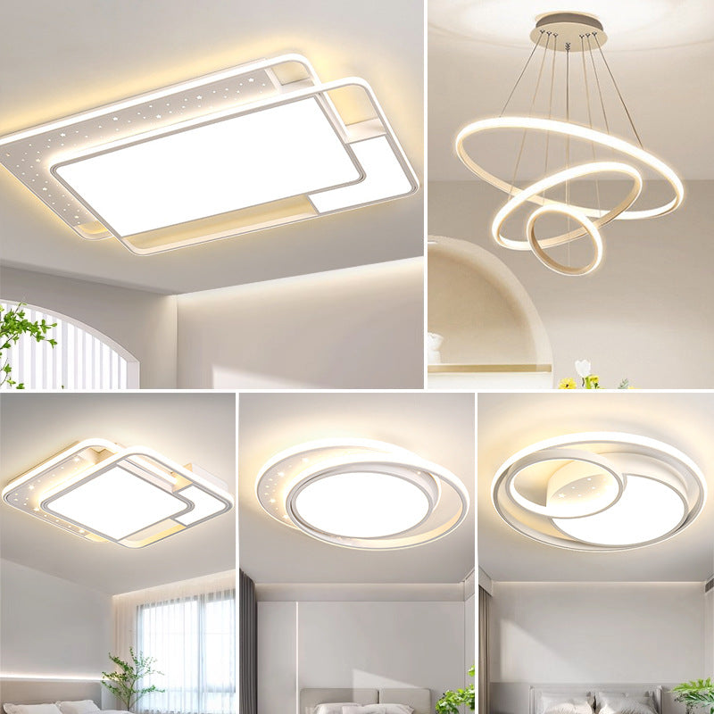 Living room main light cream wind Guangdong Zhongshan lighting factory direct sales modern simple atmosphere ceiling light whole house package