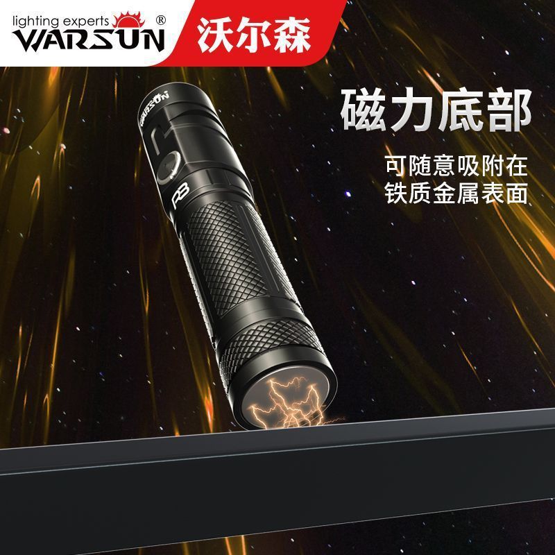 Walson Manufacturer R3 Work Light Outdoor Magnet Auto Repair Super Bright Strong Light Car Repair Rechargeable Lighting Flashlight