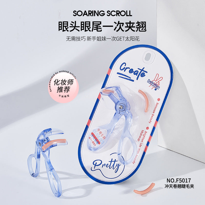 Colorful fenling eyelash curler, frameless wide-angle eyelash curler, long-lasting curling, one-clip curling device, eyelash curler