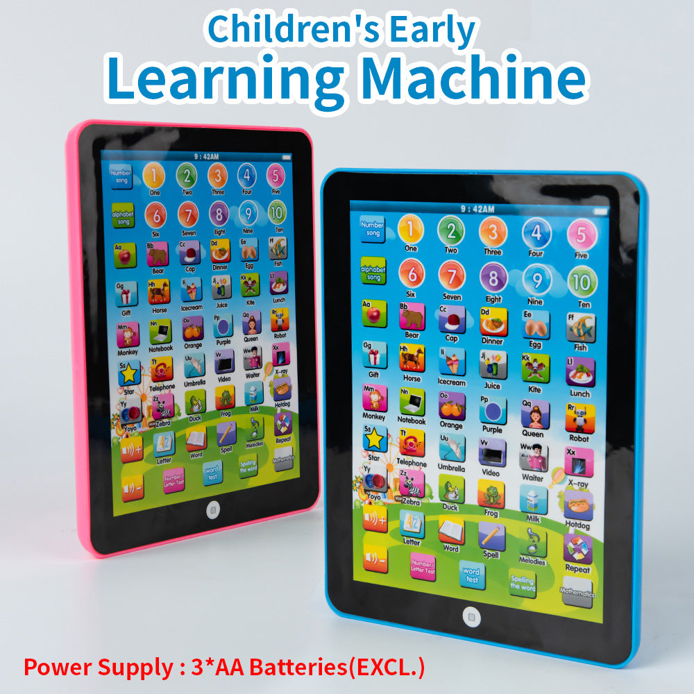 hot-selling english tablet learning machine, reading machine, early education touch voice educational learning, foreign trade toys wholesale