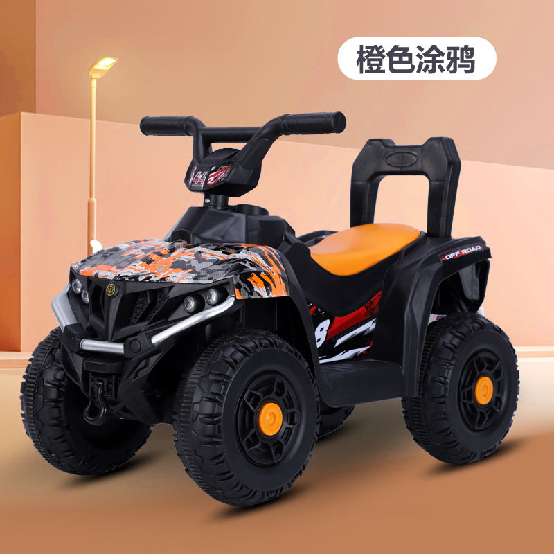 Manufacturer spot children's electric beach car four-wheeled outdoor off-road vehicle 1-3-5 year old baby charging remote control motorcycle