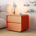 Cream style modern simple bedside table small storage bedside cabinet new solid wood popular bedroom installation-free for home
