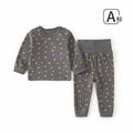 Cotton baby underwear set - high-waisted, belly-supporting, spring/autumn style - pajamas, loungewear, base layer, long johns
