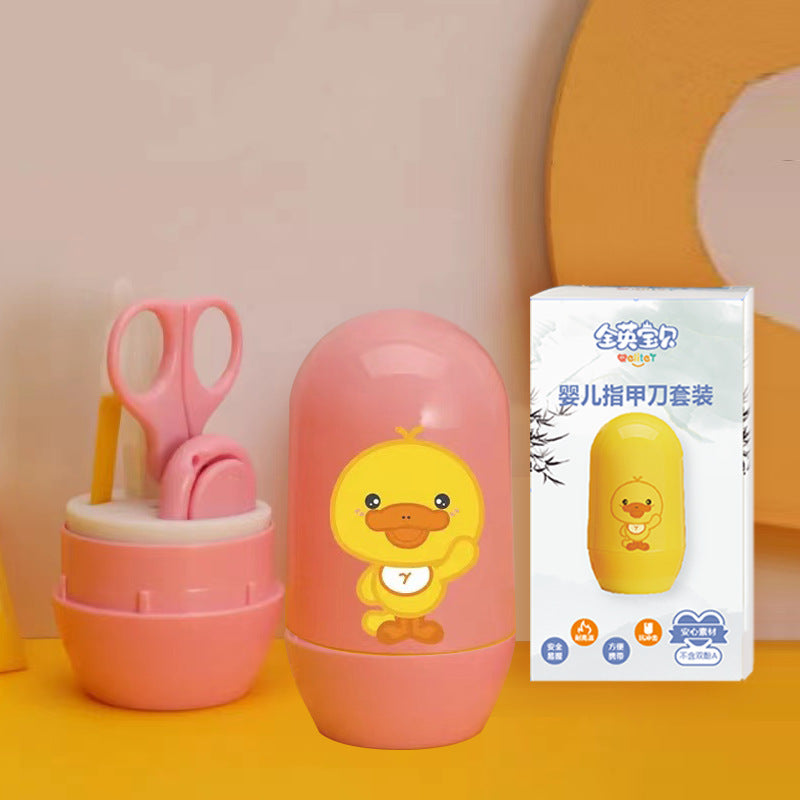 All British Baby Baby Nail Scissors Set Children's Nail Clipper Box Newborn Nail Clipper Nail Grinder Baby Products