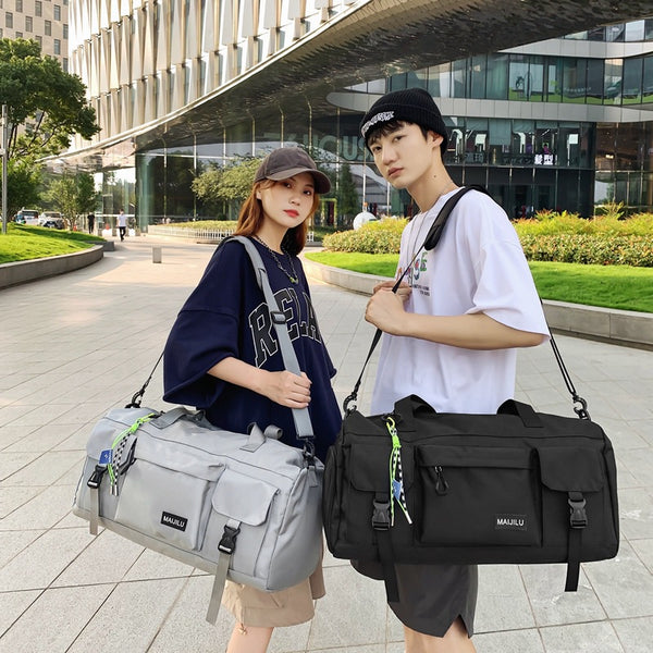 Cross-border travel bags can be set with trolley cases, high-value independent shoe warehouses, dry and wet separation travel backpacks, yoga fitness bags.