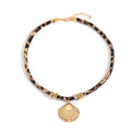 Women's necklace wholesale fashion cross-border high-end love sun smiley face pendant stylish coconut tree leopard print clavicle chain
