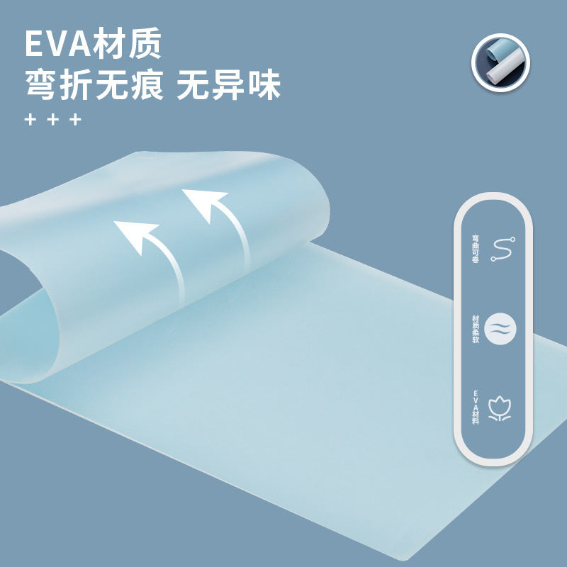 Deli Stationery 72657 Desktop Soft Pad Transparent A2 Student Writing Pad Writing Silicone Exam Pad Book