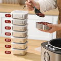 304 stainless steel small lunch box - brown rice & grain portion control container - weight loss meal prep box - microwave safe