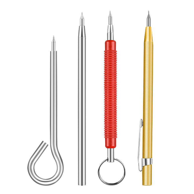 Tile marking needle alloy steel metal marking pen steel needle fitter pointed needle drawing line marker pen needle flying needle tool