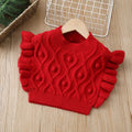 Girls' knitted vest sweater - autumn  collection - soft pullover vest for little girls (ages 1-6)