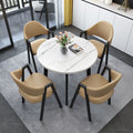 Nordic light luxury negotiation table and chair combination sales department modern casual milk tea shop dining table small apartment round table for home