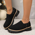 spring/autumn new arrival: thick-soled loafers for cross-border e-commerce. plus sizes available. price difference: $0.67. wholesale options available. dropshipping to  and