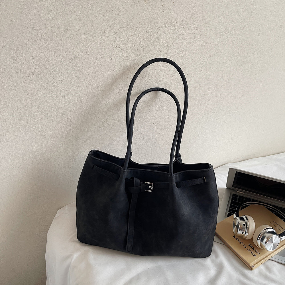 Vintage chic underarm bag with adorable puppy charm - new large capacity tote, premium lightweight luxury shoulder bag