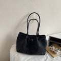 Vintage chic underarm bag with adorable puppy charm - new large capacity tote, premium lightweight luxury shoulder bag