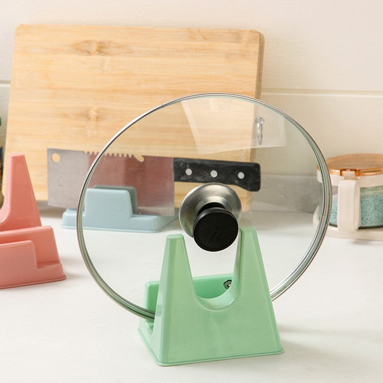 Pot lid rack Household chopping board shelf Shelf Knife holder Cutting board rack Kitchen nail-free hole Multifunctional cutting board rack Plastic