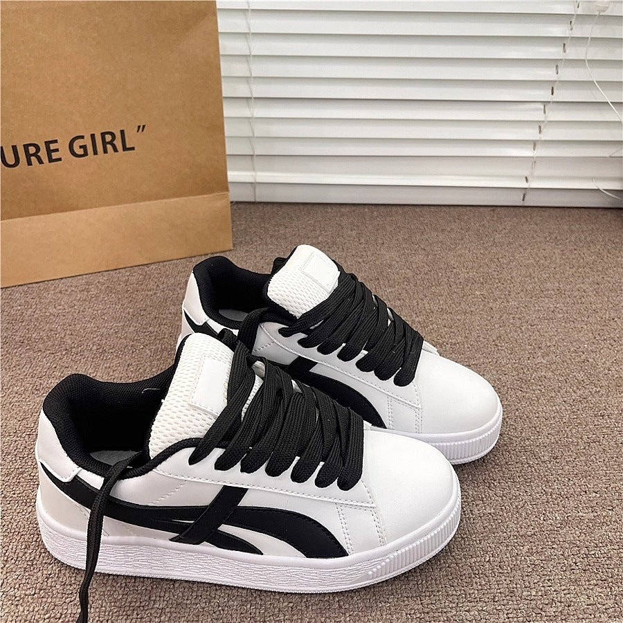 Thick solewhite shoes women's shoes 2026new arrival spring summereasiest for matchk-styleheight increasingcasual sports best sellingplatform shoes
