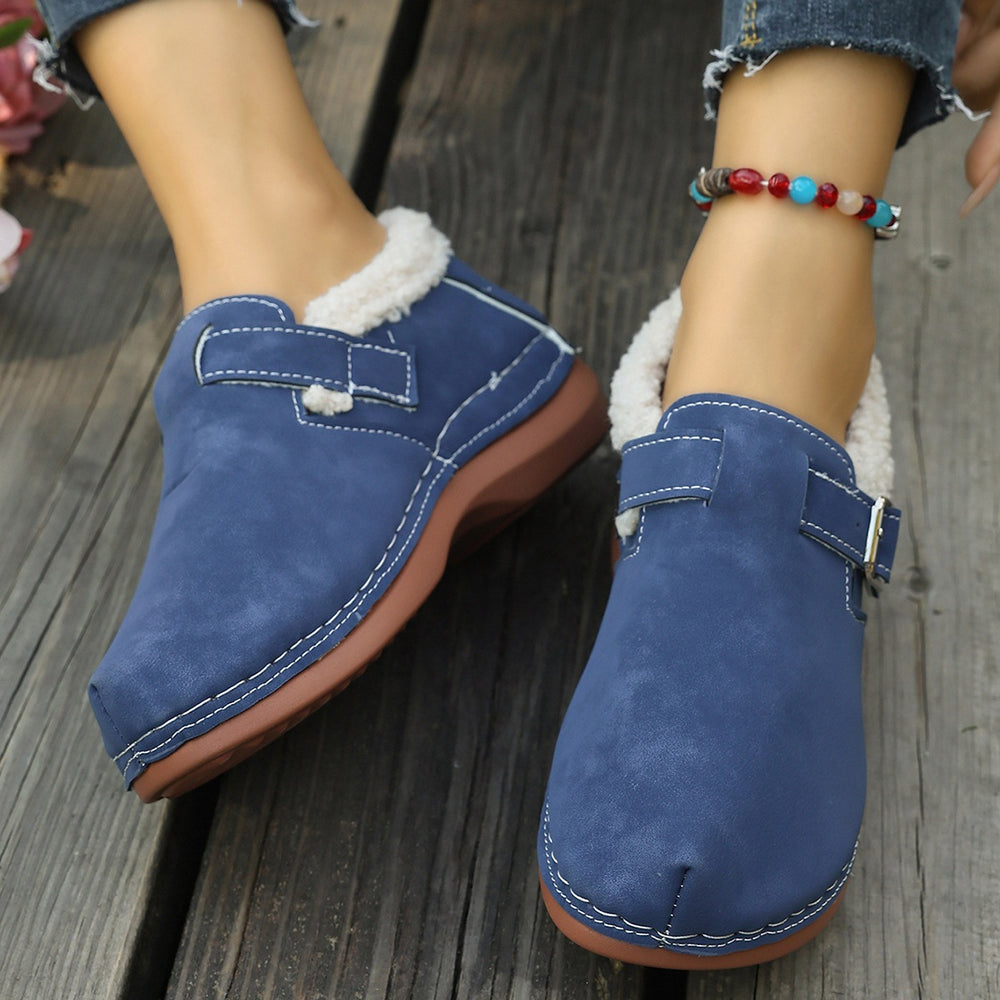 summer new arrival: wholesale plus-size women's casual comfort slip-on fuzzy slippers for export