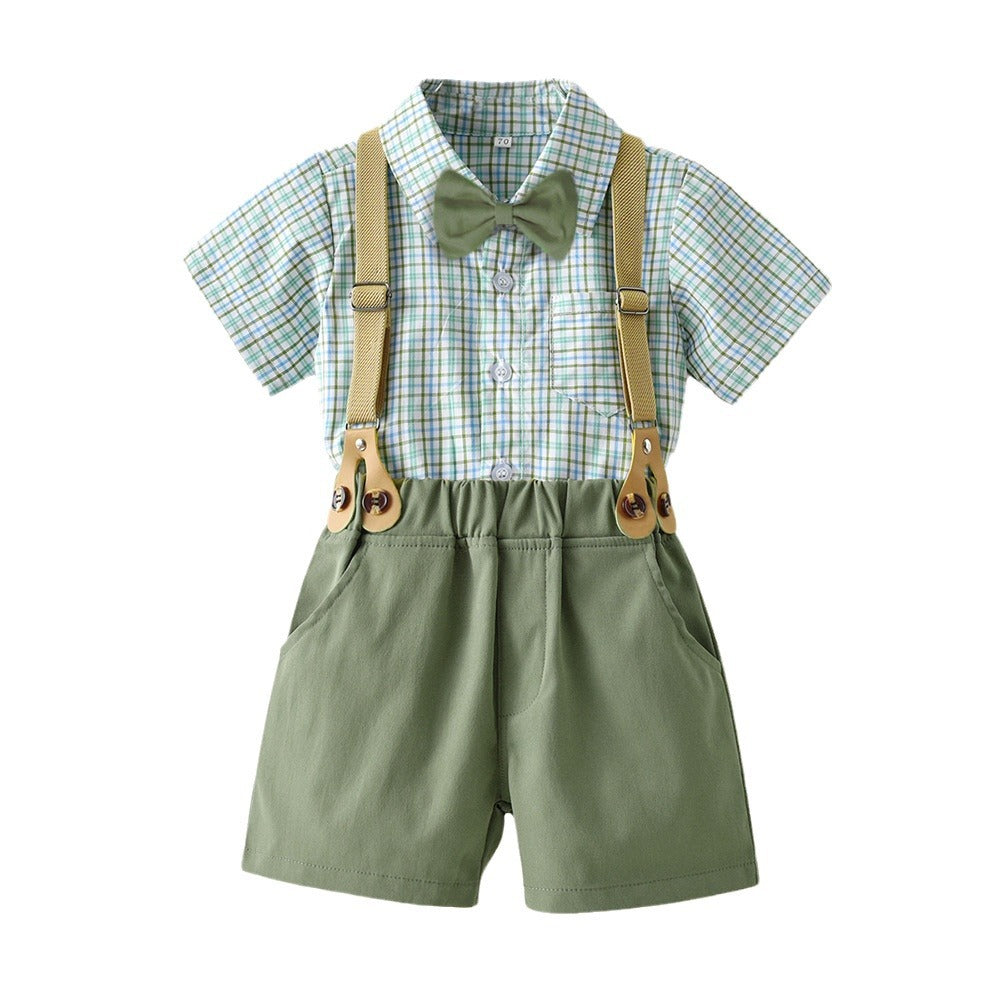 Source factory children's clothing sample customization kids gentleman's first birthday dress oem small order personalized wholesale boys suit