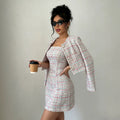 european and american cross-border women's fashion new spring/summer sequin dress - chanel-inspired style