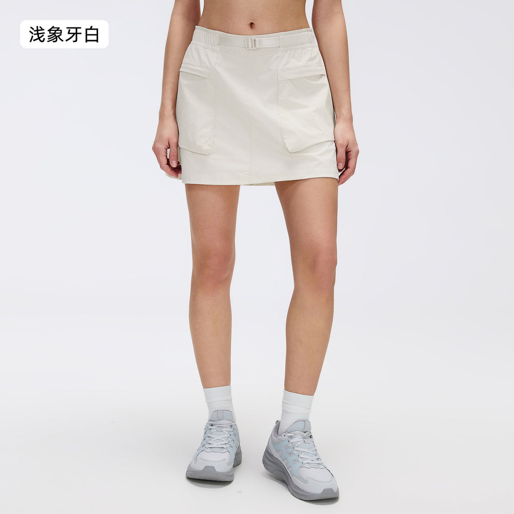 Light outdoor workwear skirt women's summerhigh waistslimming looka-line skirtcasualeasiest for match sports skirtd26027
