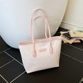 Large capacity korean style shoulder bag for women, 2026 spring new arrival, minimalist fashion handbag, versatile commuter tote bag