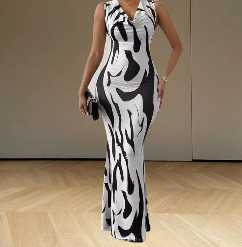 Cross-border 2024 European and American spring V-neck neck Spice Girls women's clothing pullover sexy hip wrap step dress