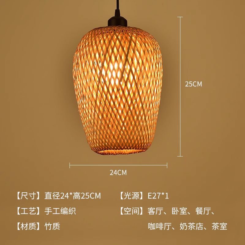 Straw hat chandelier southeast asian rattan creative bamboo art restaurant wedding store hotel b&b lampshade bamboo woven decorative chandelier