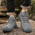 Men's spring breathable retro work boots - construction site safety shoes, outdoor sports hiking boots