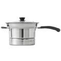 Wholesale stainless steel multifunctional noodle pot with handheld strainer, large capacity deep fryer, universal cooking pot for home use
