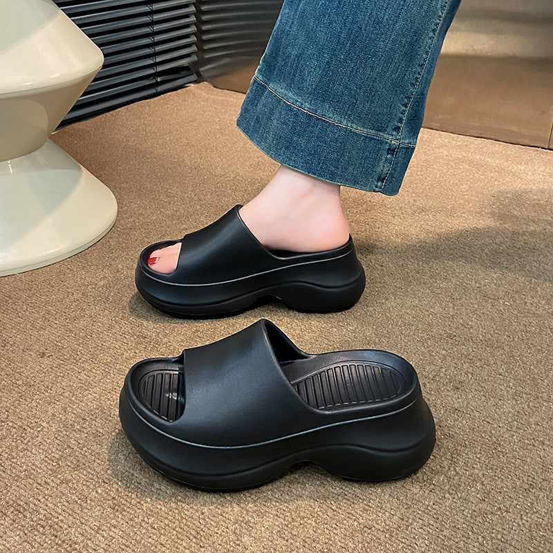 "eva platform sandals with hidden wedge heel - women's 2025 summer collection: comfortable, stylish, and perfect for beach & outdoor wear"
