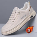 Men's 2025 winter new arrivals: soft-soled sneakers, white shoes, non-slip casual athletic shoes, thickened and fleece-lined warm sneakers