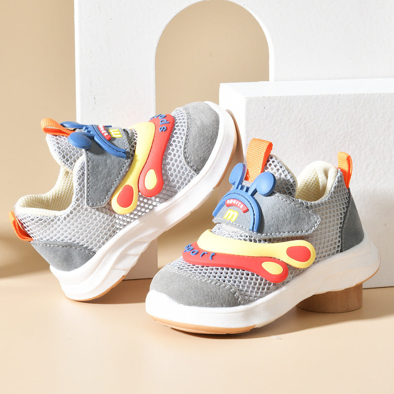 Baby sandals boys summer toddler shoes 0-1-2 years old infant anti-slip soft sole mesh shoes functional shoes for girls