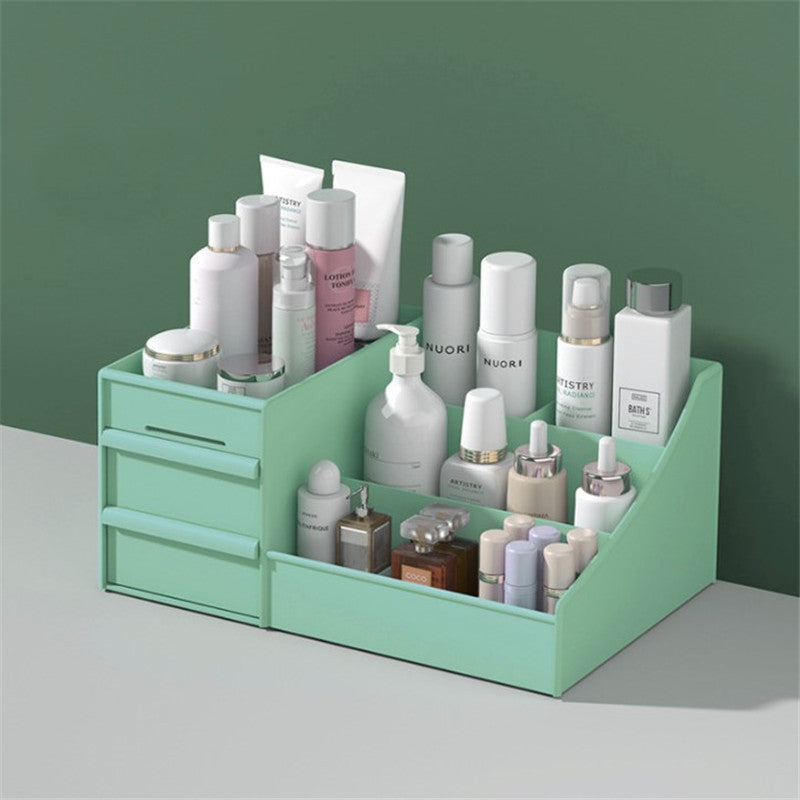 Ouxin drawer vanity case dormitory finishing plastic shelf cosmetics skin care dresser desktop storage box