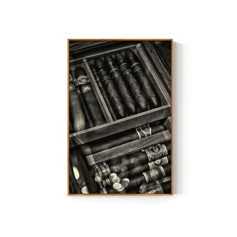 Cigar bar hanging painting American bar high-end club nightclub box wall decoration painting whiskey tobacco and alcohol shop mural